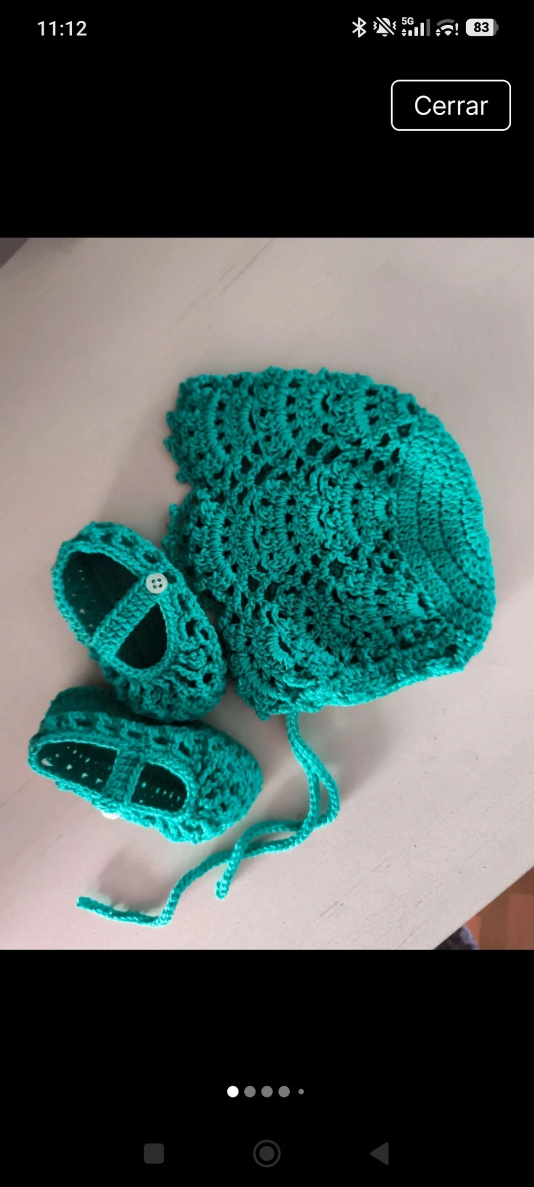 Capota y patucos Verde